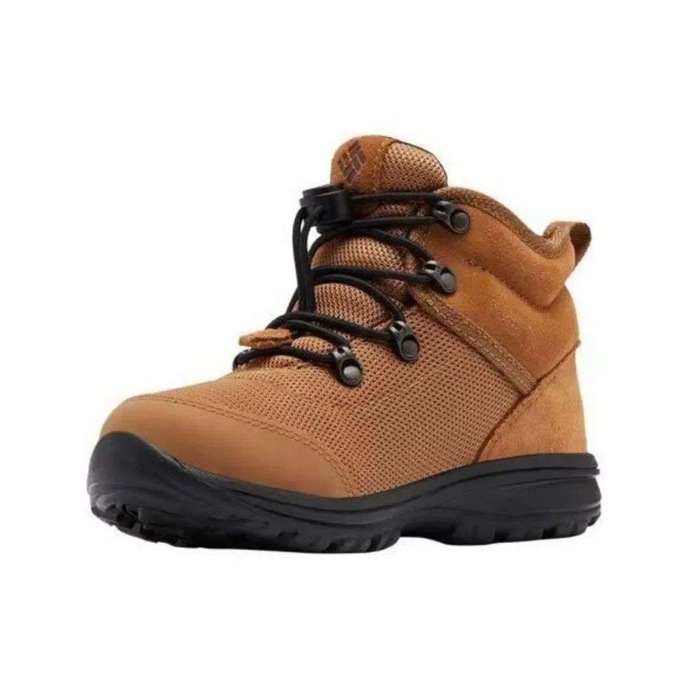 Columbia Youth Fairbanks Omni-Heat Tan Waterproof Boots Size 5